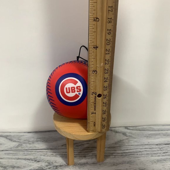 Vintage 1992 Good Stuff Sports Stuff Chicago Cubs Baseball Mini Vinyl Plush Ball - Picture 5 of 5